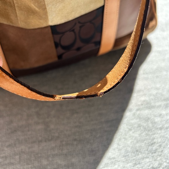 Coach Patchwork Tote in Earthy Tones - Picture 4 of 11